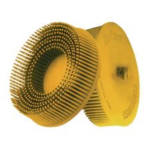 Tyrolit - Disque brosse radiale Sunburst D.76mm K.80 A80 crs B.76 jaune 20000min