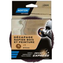 Disque décapant express 115 mm, bois et vernis - Norton