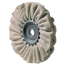 Disque de polissage textile, souple, ø : 125 mm, Larg. : 10 mm, Alésage 20 mm