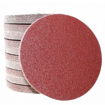 Disque de Ponçage 30pcs Disques Abrasifs,Disques abrasifs Diamètre 180 mm 5XP60/100/120/180/240/320 rouge Papier abrasif pour construction a