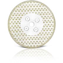 Disque Diamant 125mm x M14, 2-En-1 Disque Diamanté à Meuler & Disque à Tronçonner, Double Face Électroplaqué, Meuleuse d'Angle Disque Diamant pour