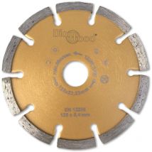 Disque Diamant à Déjointoyer avec Segments Larges - d. 125 x Al. 22,23 x Ht. 7 x ép. 6,4 mm - Idéal pour Béton et Matériaux de Construction