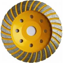 Sjqka - Disque Diamant à Meuler poncer le Béton 125 x 22,2 mm assiette pour meuleuse pour Béton, Granit, Pierre et Maçonnerie brique surfaçage