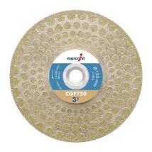 Marcrist - Disque diamant à tronçonner/meuler CGF750 D.125mm M14 Seg.-H.68.5mm Seg.-S.2.8mm