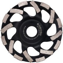 Disque Diamant Abrasif 125mm de Meulage pour le Béton Meule Abrasive pour Poncer Béton, Pierre, Granit