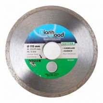 Disque Diamant Carrelage et Faïence pour Meuleuse - Lame Diamantée à Tronçonner - Découpe Parfaite et Professionnelle - Diamètre 115 mm - Alésage