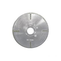 Diamwood - Disque Diamant Pro sub-zero avec Jante Continue - d. 125 mm - Alésage 22,23 mm - Hauteur 5 mm - Épaisseur 2 mm - Polyvalent pour Verre,