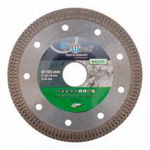Disque Diamant Grès Granite Marbre pour Meuleuse ou Disqueuse - Lame diamantée à Tronçonner - Découpe Parfaite Professionnelle - Diamètre 125 mm