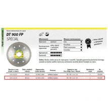 Klingspor - 331040 dt 900 fp diamant disques à tronçonner 125 x 1, 4 x 22, 23 mm 1, 4 x 10 mm profilierter coupe bordure (contenu: