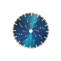 Diamwood - Disque Diamant Turbo Pro avec refroidissement optimal - d. 300 mm - Al. 25,4 mm - Ht. 10 mm - Épaisseur 3 mm - Idéal pour béton armé,