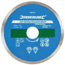 Disque de coupe diamant, carrelage 115 x 22,23 mm, bordure continue