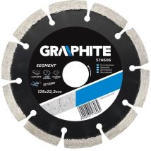 Graphite - Disque diamanté en 230x22x8,0x2,5 mm Segmenté au laser mpa EN13236