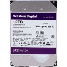 Disque dur Western Digital Capacité 12 tb - Interface sata 6 GB/s - Modèle WD121PURZ-64B5UY0 - Spécial pour les enregistreurs vidéo - Individuel ou