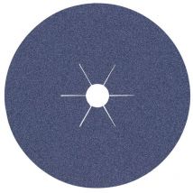 Disque en fibres D. 125 mm granulation 60 INOX corindon zirconien (Par 25)