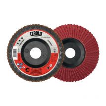 Disque lamelle cerabond D.125mm K.60 fl.INOX grain céramique Tyrolit Par 5)