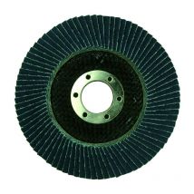 Tivoly • Fächerschleifscheibe aus Zirkonium • Ø125 mm • Korundkorn: 36 • Lange Lebensdauer • Zum Schleifen von Metallen