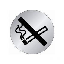 Novap - Plaque signalétique en Aluminium brossé ''Non fumeurs'' D.75mm 4383163
