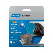 Disques auto-agrippants non perforés Ø127mm (x5) Norton Grain: 120
