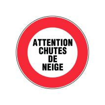 Panneau Attention chutes de neige - Rigide Ø300mm - 4060231