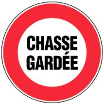 Novap - Panneau Chasse gardée - Rigide Ø300mm - 4062198