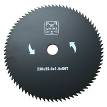 Disque Pour Débroussailleuse 80 Dents Ø 230 Mm Alésage Ø25.4mm Acier Carbone Greencat