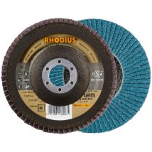 Rhodius Abrasives - Disques À Lamelles Rhodius Inox Lgz F2 - Ø 125x22.23 - Gr.40 - 209494