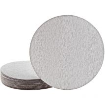 Shark Disques abrasifs auto-agrippants, 225 mm, p. Ponceuses à plâtre, Corindon normal (Lot de 25) G240 - Miotools