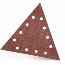 Red Disques abrasifs auto-agrippants, 290 x 250 mm, 12 trous, p. Ponceuses à plâtre, Corindon normal (Lot de 25) G120 - Menzer