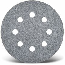 Platinum Disques abrasifs auto-agrippants, 115 mm, 8 trous, p. Ponceuses excentriques, Corindon semi-supérieur (Lot de 50) G150 - Menzer