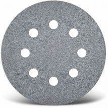 Platinum Disques abrasifs auto-agrippants, 125 mm, 8 trous, p. Ponceuses excentriques, Corindon semi-supérieur (Lot de 50) G400 - Menzer