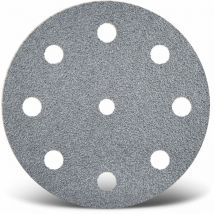 MENZER Platinum Disques abrasifs auto-agrippants, 125 mm, 9 trous, p. Ponceuses excentriques, Corindon semi-supérieur (Lot de 50) G150