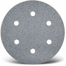 Platinum Disques abrasifs auto-agrippants, 150 mm, 6 trous, p. Ponceuses excentriques, Corindon semi-supérieur (Lot de 50) G180 - Menzer
