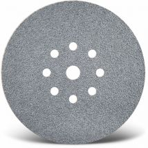 Platinum Disques abrasifs auto-agrippants, 225 mm, 9 trous, p. Ponceuses à plâtre, Corindon semi-supérieur (Lot de 25) G320 - Menzer