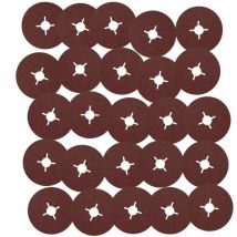 Hikoki - Disques abrasifs sur fibres Métal 125mm 25 pièces - Granulométrie : k. 100