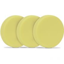 Disques de polissage 125mm - en mousse pour machines à polir – 3 pcs – jaunes