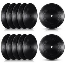Feiyue - Disques vinyles vierges 7 pouces cd pour décoration murale de chambre cd (12 pièces)