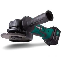 Meuleuse d'angle sans fil 115mm VPower 20V. 1 batterie 4.0Ah, chargeur rapide et poignée latérale inclus Disque à découper non inclus