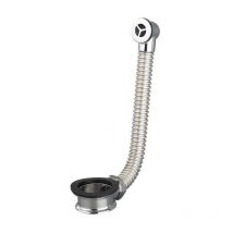 Valentin - Distanziale di scarico D.26 mm per spessore serbatoio da 4 a 19 mm in ottone cromato