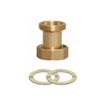 Verlängerung Messing rg Pumpen 1 1/2' ig x 1 1/2' ag x 50 mm für 130mm DN25 Pumpen auf 180 mm AX0005