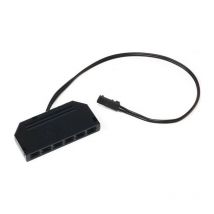 L&s - Distribuidor led negro para 12 v 200mm