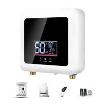 BF - lifcausal Chauffe-eau instantané 7500W Mini Électrique Sans Réservoir Murale avec Écran led, Thermostat Intelligent et Réglage de Puissance pour
