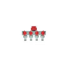Prise de robinet 4 voies avec raccord mâle – Nez de robinet – Filetage plomberie, Type de raccord – MAIOL
