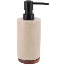 Distributeur a savon en polyresine 200ml - naturel acacia Tendance