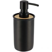 Distributeur a savon en polyresine bambou 260 ml - noir Tendance