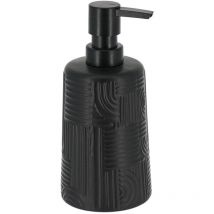 Distributeur a savon gres rond 430 ml ethnic vibes - noir Tendance