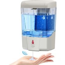 Distributeur automatique de désinfectant pour les mains, distributeur de savon mural sans contact de 21 oz/600 ml