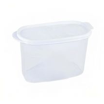 Distributeur avec couvercle 1.2L Blanc 20x9.5x12cm
