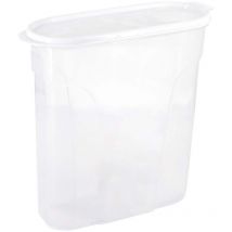 Distributeur avec couvercle 4L Blanc 25.5x10.5x26.5cm
