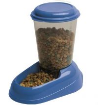 Distributeur croquettes Zenith 3L en plastique - 29,2x20,2x28,8 - Bleu - Chien et chat - Ferplast