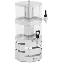 Distributeur de boissons avec système de refroidissement 2 x 4 l - Fontaine à jus